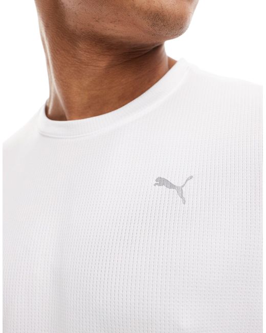 Camiseta blanca con logo PUMA de hombre de color White