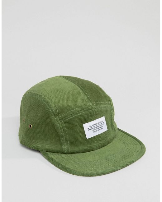 Wesc Corduroy Cord 5 Panel Snapback in 