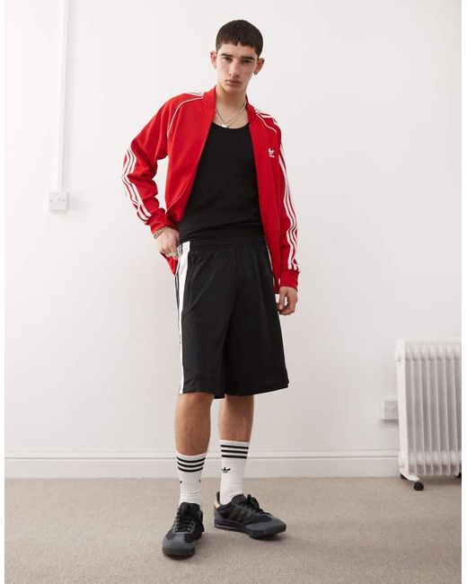 adidas Originals Adilenium Season Two Megabreak Shorts in Red