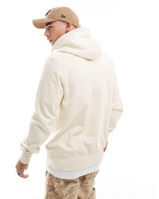 Jack & Jones Natural Oversized 3d Print Logo Hoodie for men
