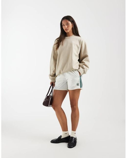 Adidas Originals Natural Essentials Crew Long Fleece Os Sweatshirt