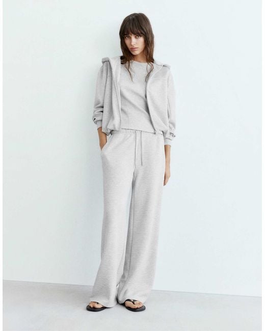 Pull&Bear Gray – bauschiger kapuzenpullover