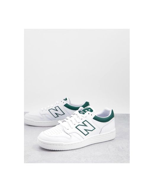 New Balance 480 Court Sneakers in White for Men | Lyst UK