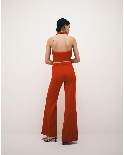 Mango White Iguana Tailo Straight Trouser Co-ord