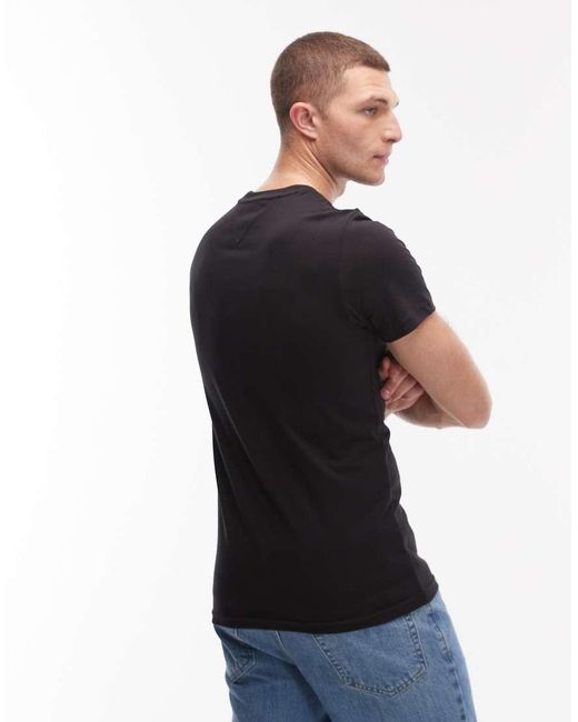 Tommy Hilfiger Black Extra Slim 2 Pack T-Shirts for men