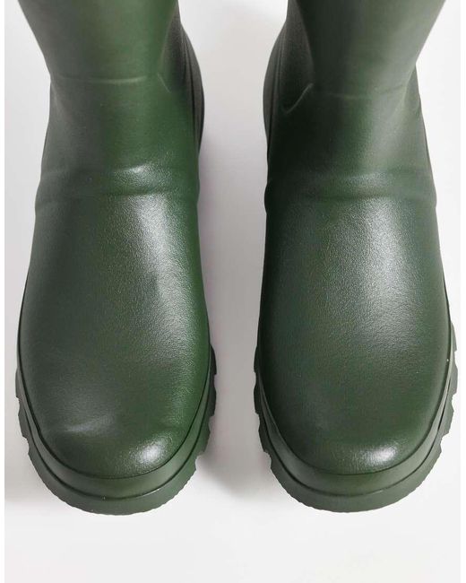 Barbour Green Bede Wellington Boots for men