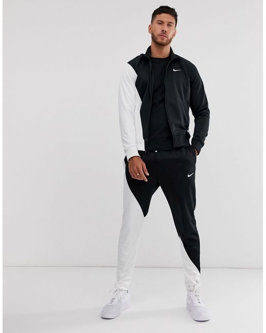 Nike Logo Contrast Joggers in Black for Men | Lyst