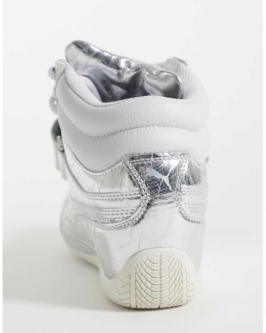 PUMA White Speedcat Wedge Trainers