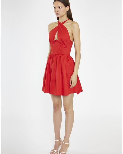 Glamorous Red Halterneck Mini Dress