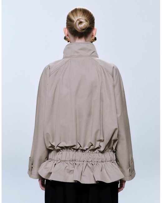 ASOS Natural Drop Belt Mid Length Trench Coat