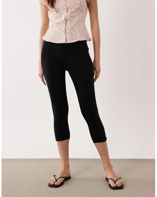 ASOS White Jersey Capri legging