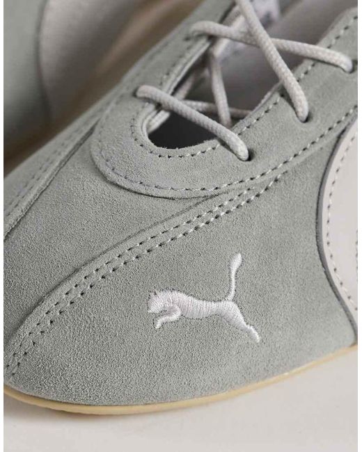 PUMA White Speedcat Ballet Nova Flats