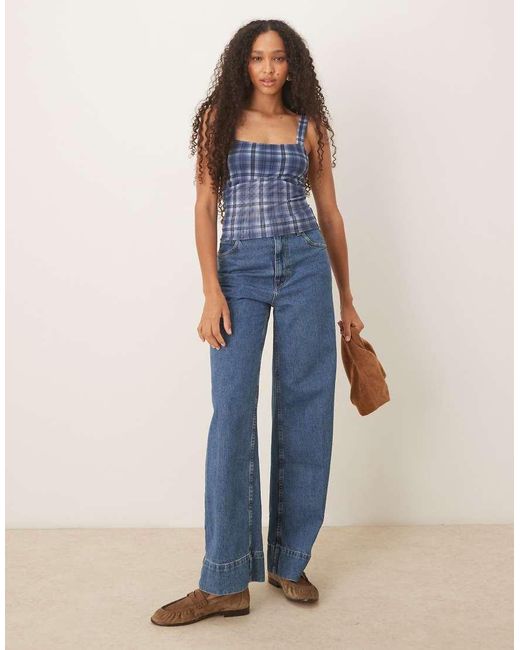 Cotton On Blue Brooke Mesh Cami