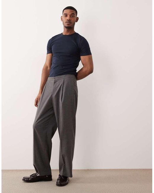 ASOS Blue Essentials Muscle Fit T-shirt for men