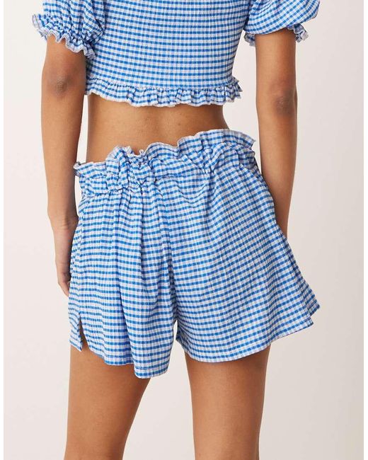 ASOS Blue Mini Short Co-ord