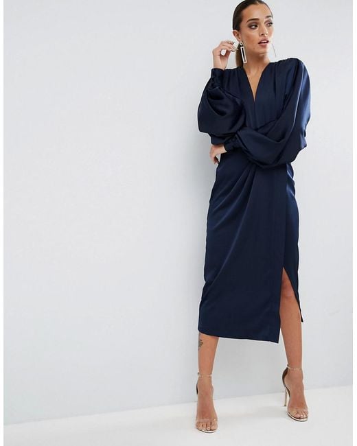 Asos shoulder pad dress online