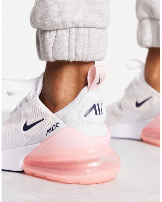 Air max 270 - sneakers bianche e corallo candeggiato di Nike in Bianco |  Lyst