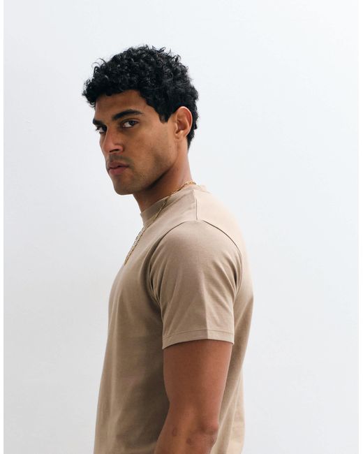 ASOS – basic-t-shirt in Brown für Herren