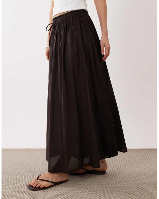 Jdy White Pleated Maxi Skirt