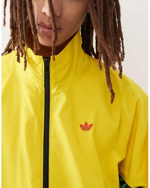 Giacca Sportiva Gialla E di Adidas Originals in Yellow da Uomo