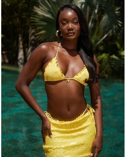 South Beach Green Mini Beach Sequin Skirt