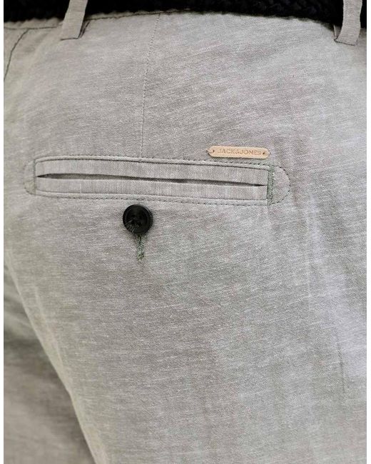 Jack & Jones White Chino Trousers for men