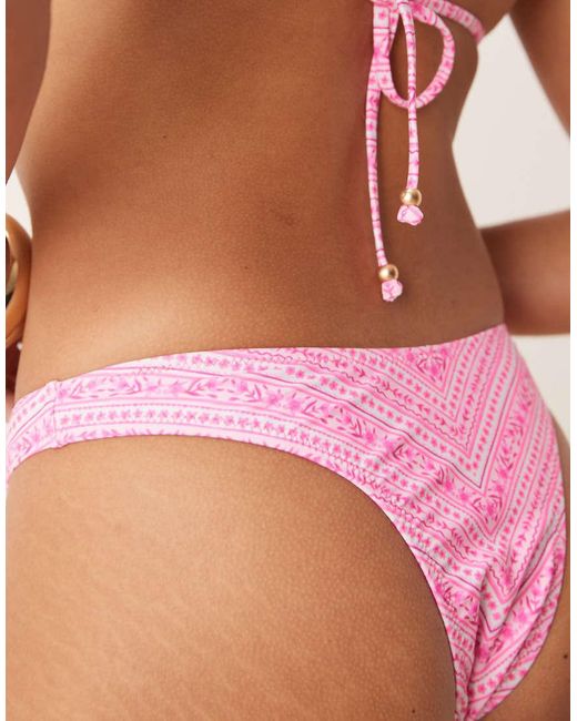 Kulani Kinis Red High Leg Bikini Bottom
