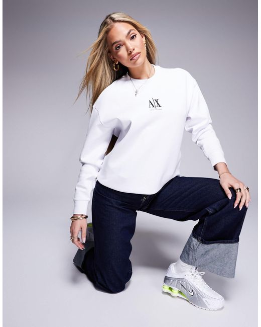 ARMANI EXCHANGE White – sweatshirt