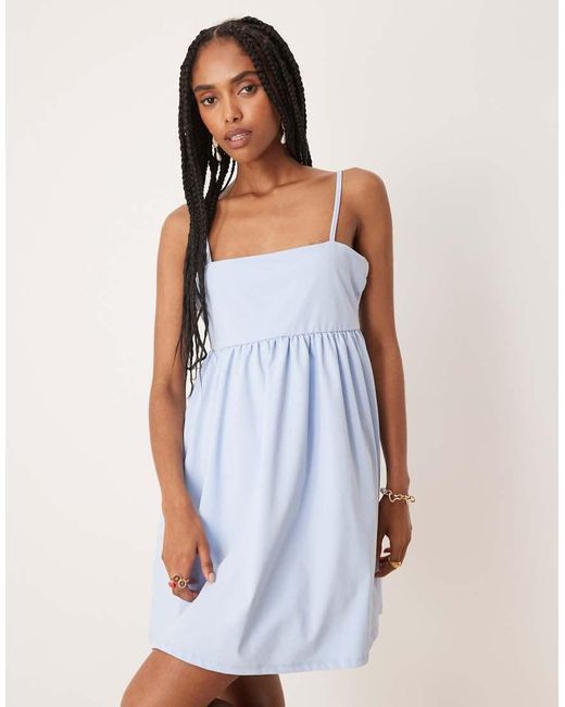 ASOS Blue Cami Baby Doll Mini Dress