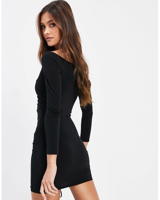 basic black mini dress