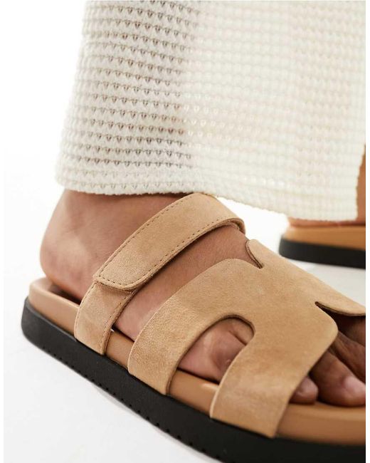 Steve Madden Black Missile Suede Strap Sliders