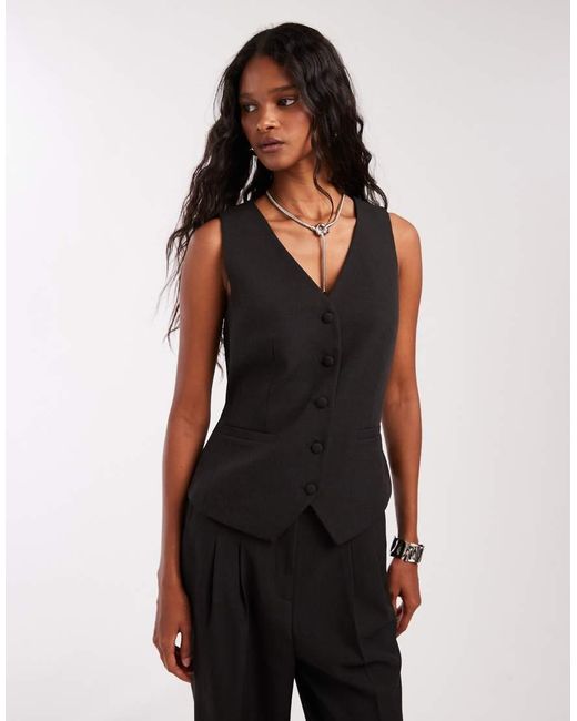 Nobody's Child Black Vinnie Tailored Waistcoat Co-Ord