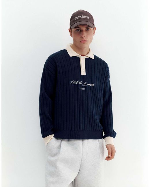 Pull&Bear – pullover in Blue für Herren