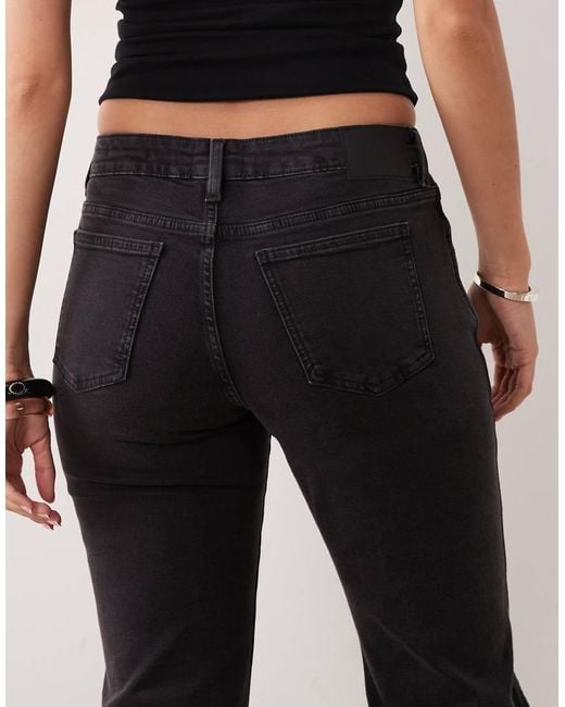 Cotton On Black Mid Rise Stovepipe Jean
