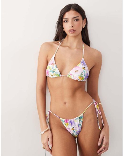 Candypants Green Triangle Bikini Top