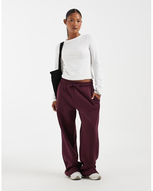 Only Petite Wijde Joggingbroek in het Purple