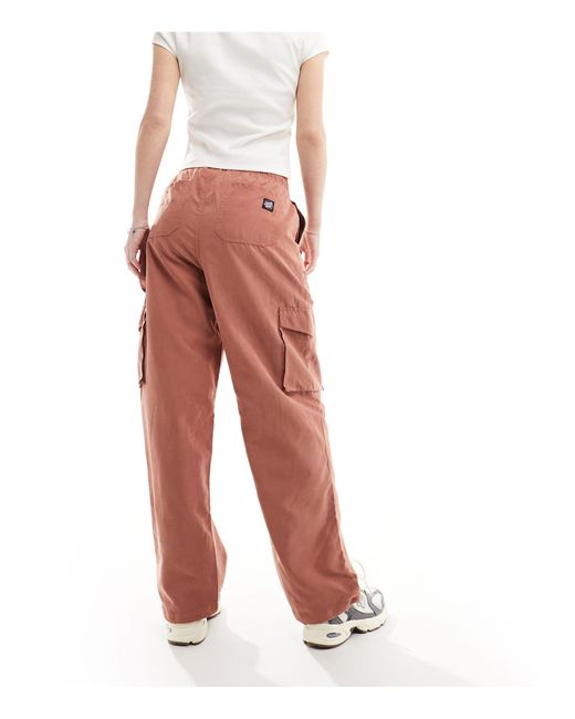 Pantalones cargo claro con bajos ajustables Santa Cruz de color Orange