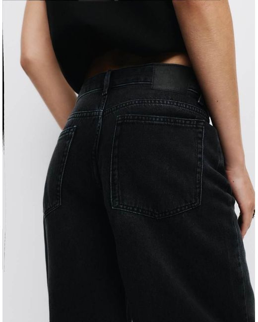 Pull&Bear Black Loose Oversize Jeans