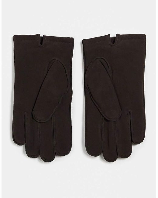 Guanti Premium di ASOS in Black da Uomo