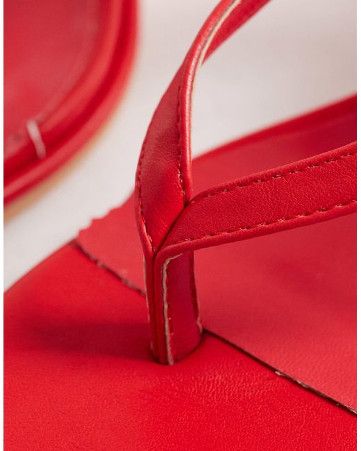 Glamorous Red Heeled Sandals