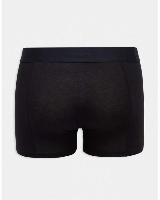 Pack De 3 Calzoncillos De Color Caqui Bambú Y Negro De Jack & Jones de hombre de color Blue