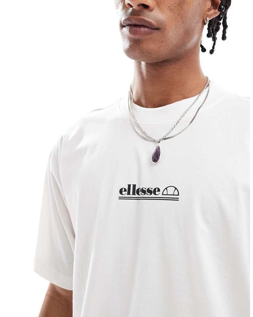 Ellesse White Byronso T-shirt for men