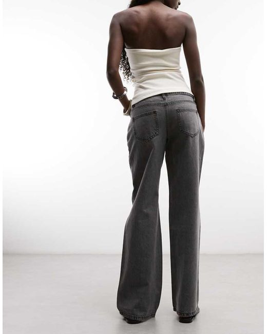Daisy Street Gray Low Rise Boyfriend Jeans