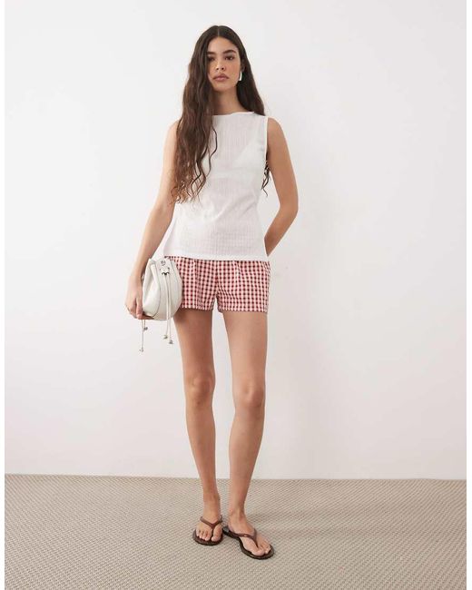 ASOS Shirred Waist Pull On Shorts
