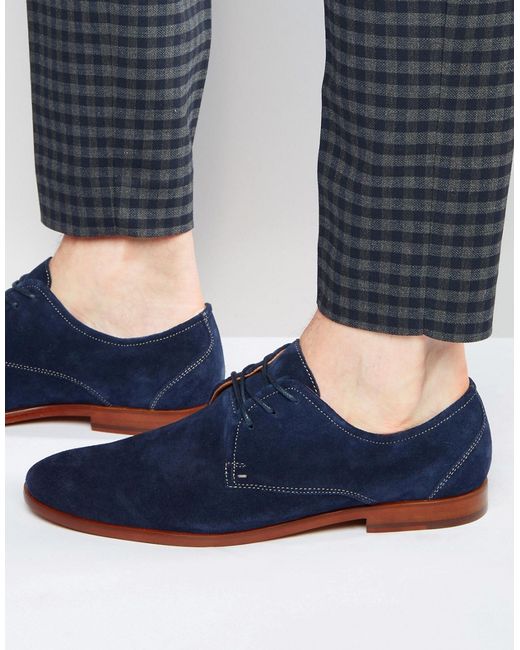 Aldo Ldo Berg Suede Derby Shoes in Blue for Men | Lyst