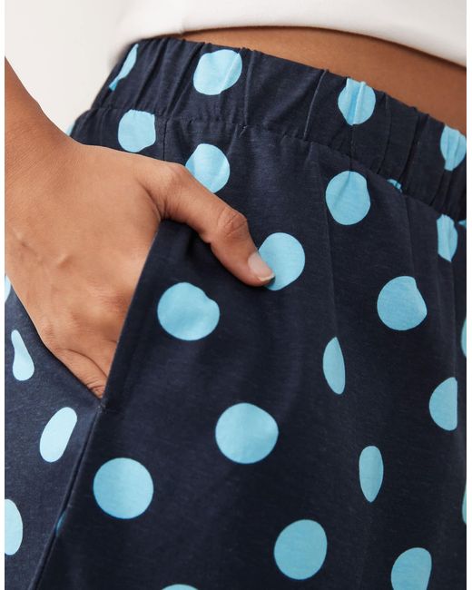 Threadbare Blue Jersey Pull On Shorts With Drawstring