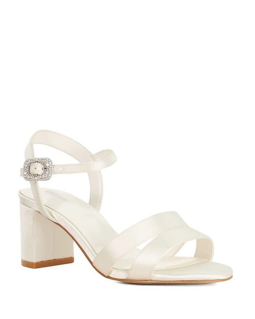 Dune Natural Marital Heeled Sandals