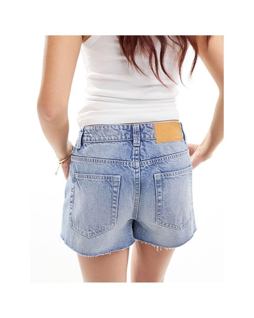 ASOS Blue – locker geschnittene jeans-shorts