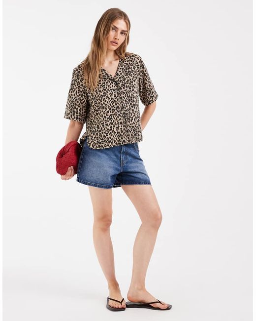 ONLY Gray Short Sleeve Shirt