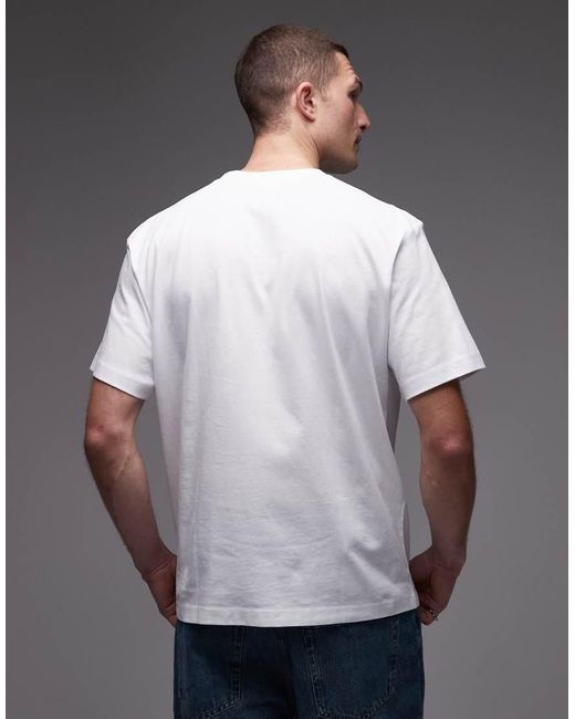 Lacoste Gray Oversized Heavyweight T-shirt for men